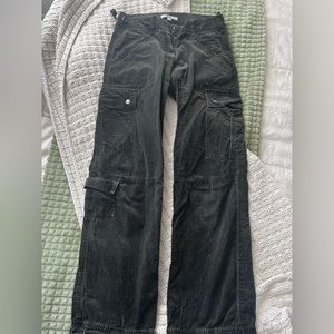 Vintage low rise corduroy cargo pants